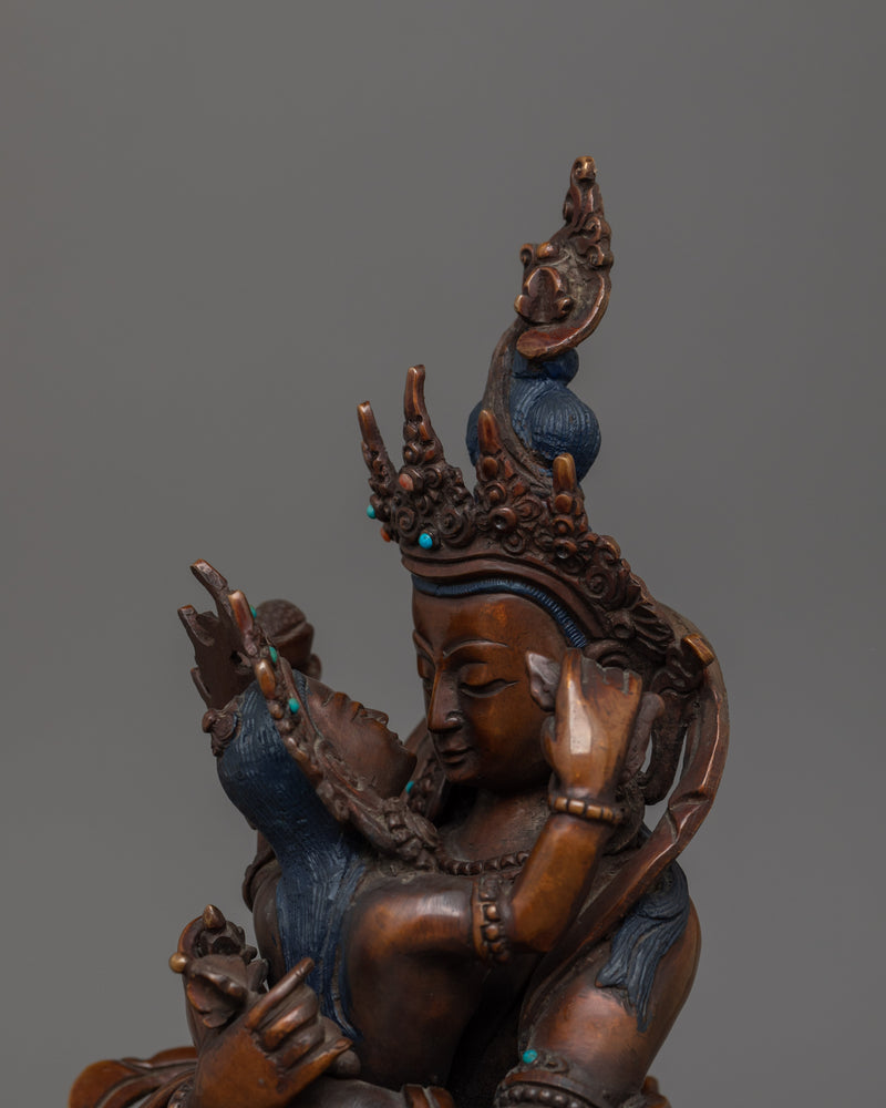 Himalayan Statue of Vajradhara with Consort | The Union of Wisdom and Compassion