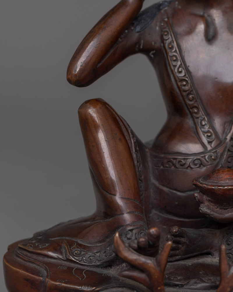 Handcrafted Statue of Milarepa | The Heart of Compassion