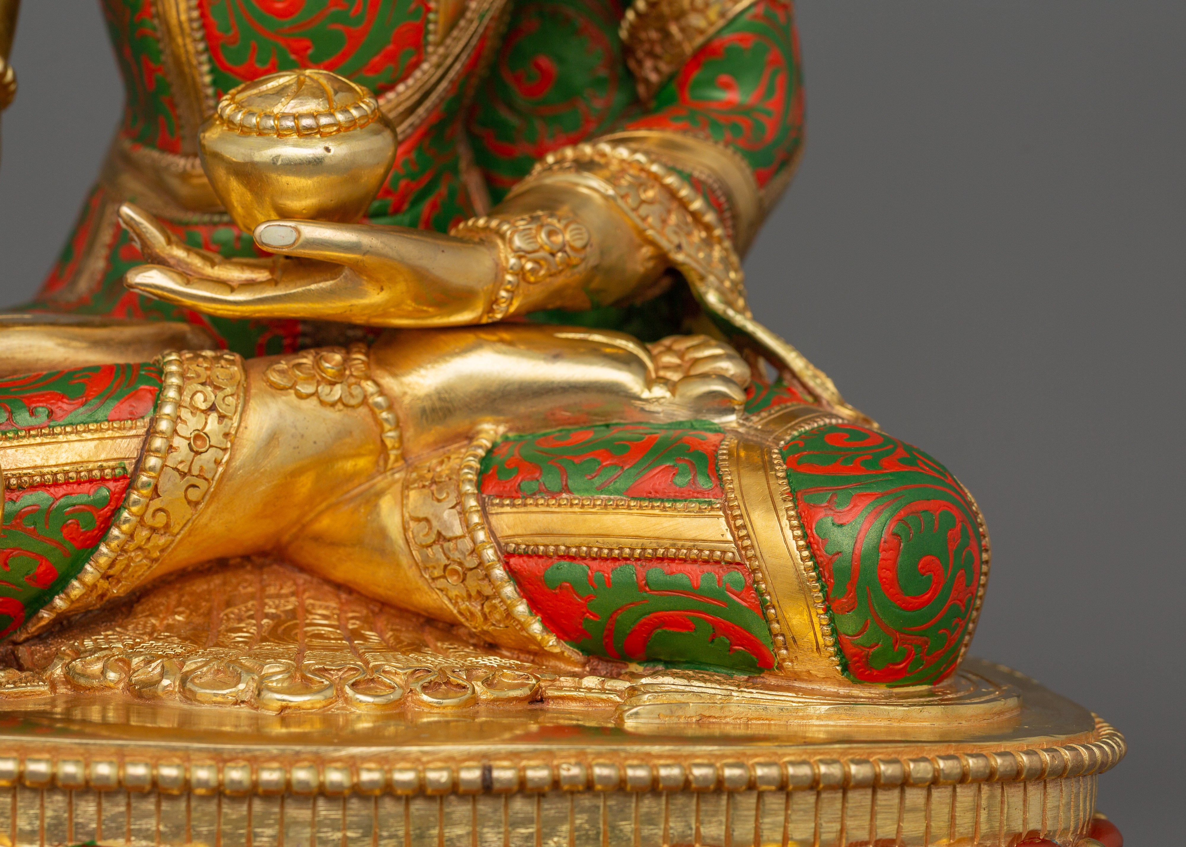 Crown Shakyamuni Buddha Handmade Statue | Sage of the Shakya Clan