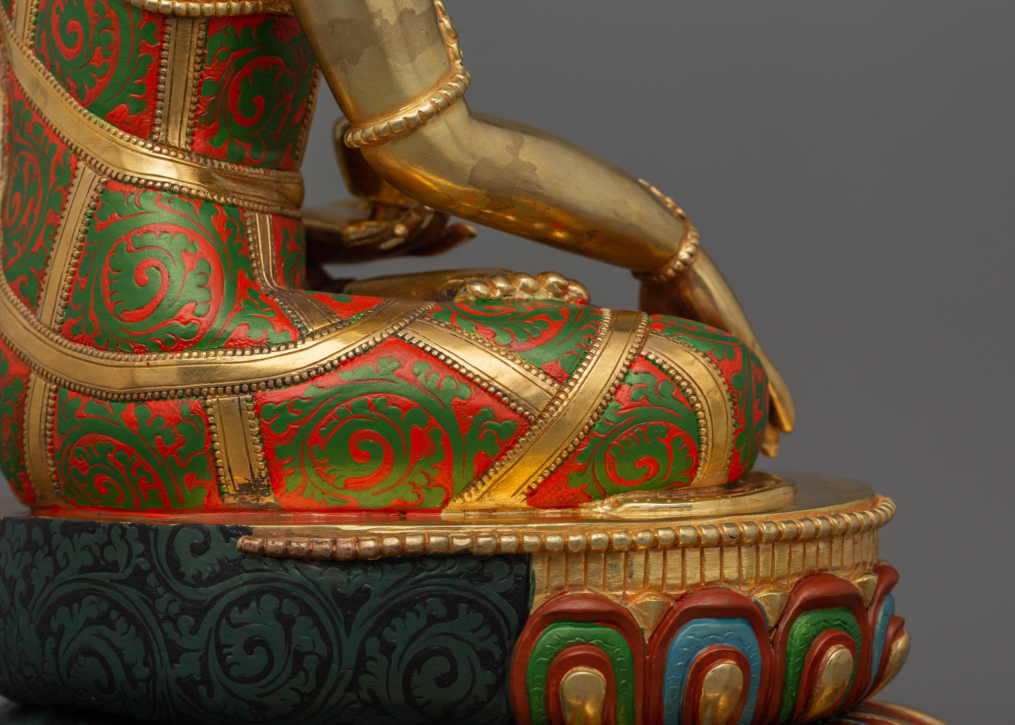 Crown Shakyamuni Buddha Handmade Statue | Sage of the Shakya Clan