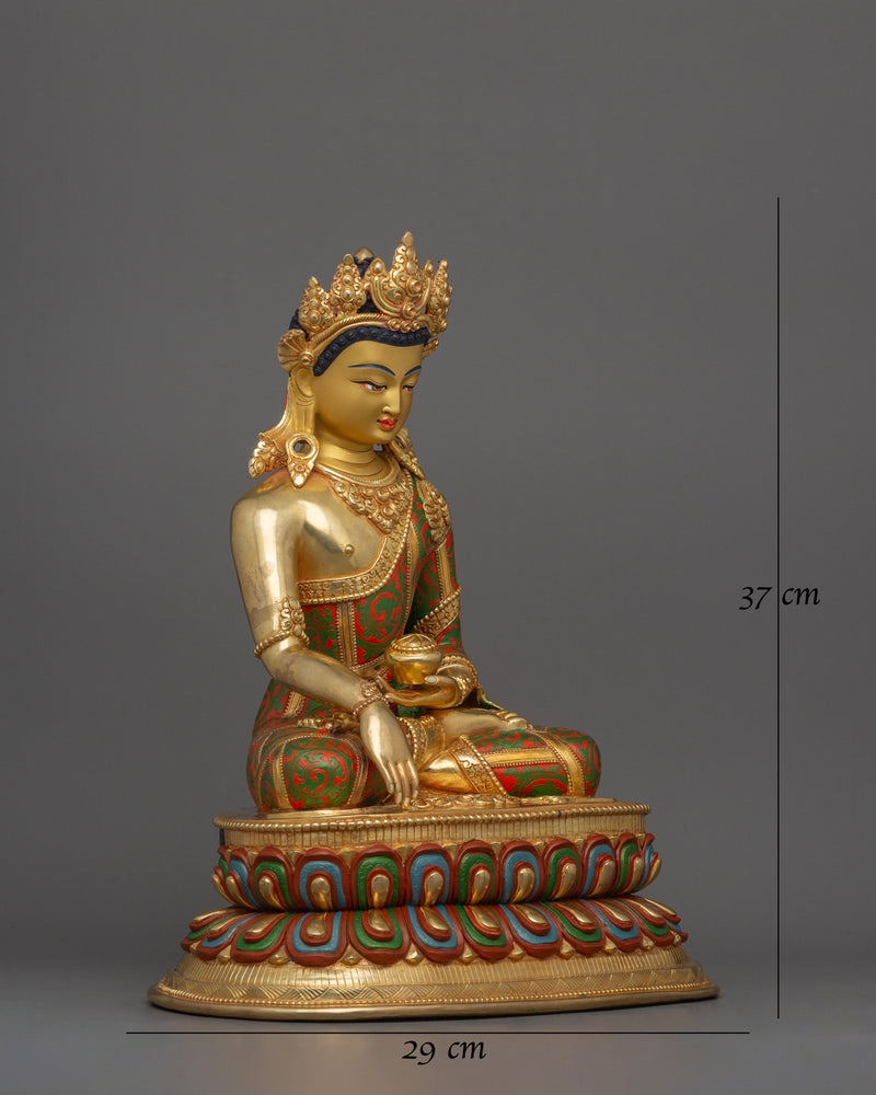 crown-shakyamuni-buddha-handmade-statue