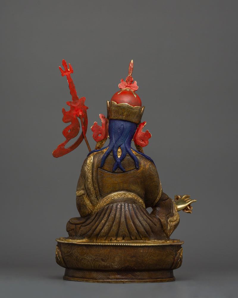 24K Gold Gilded Guru Rinpoche | Dharma Protector Deity
