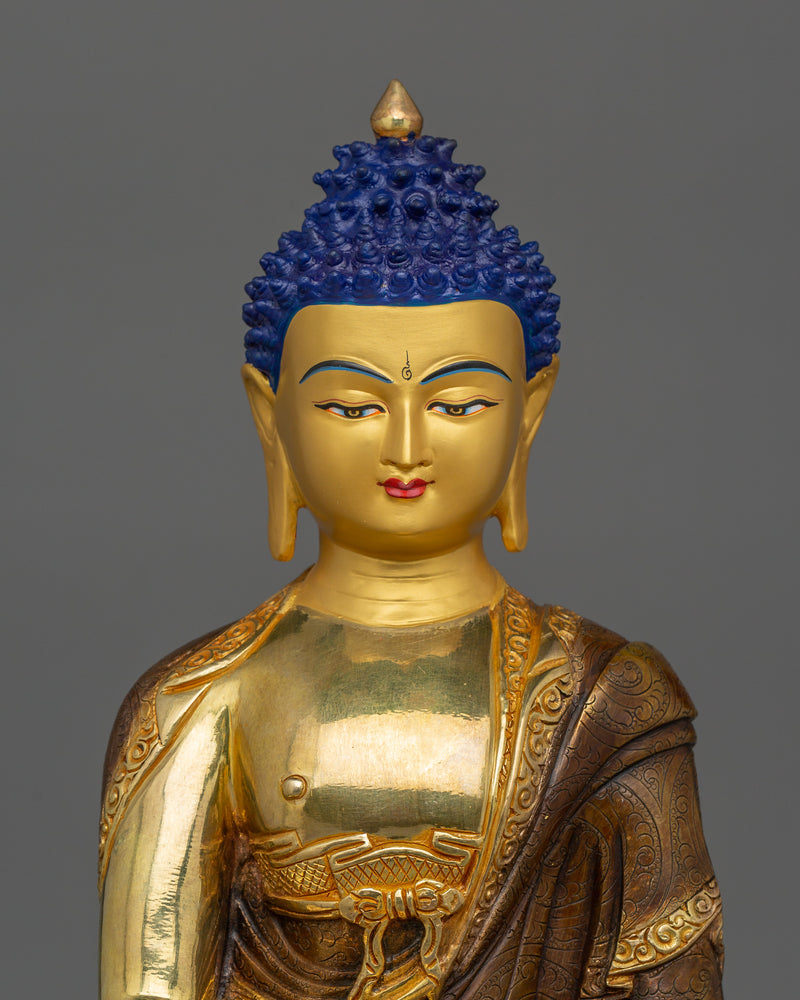 First Buddha of Enlightenment | 24k Gold-Gilded Shakyamuni Buddha