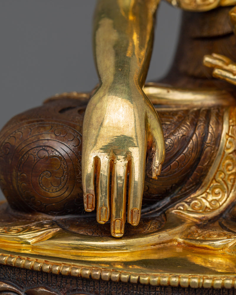 First Buddha of Enlightenment | 24k Gold-Gilded Shakyamuni Buddha