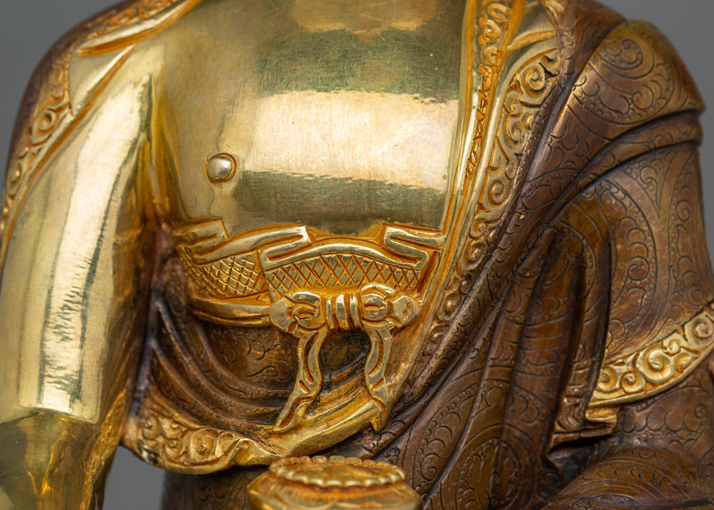 First Buddha of Enlightenment | 24k Gold-Gilded Shakyamuni Buddha