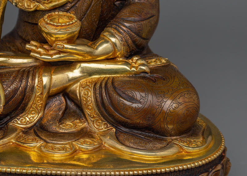 First Buddha of Enlightenment | 24k Gold-Gilded Shakyamuni Buddha