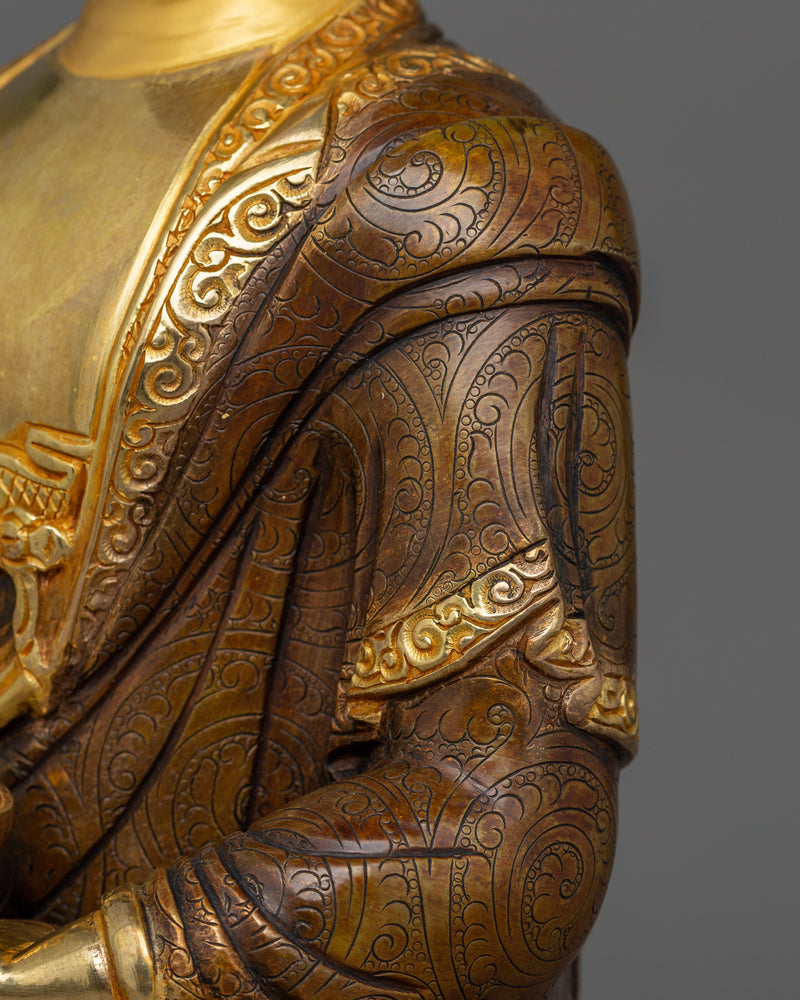 First Buddha of Enlightenment | 24k Gold-Gilded Shakyamuni Buddha