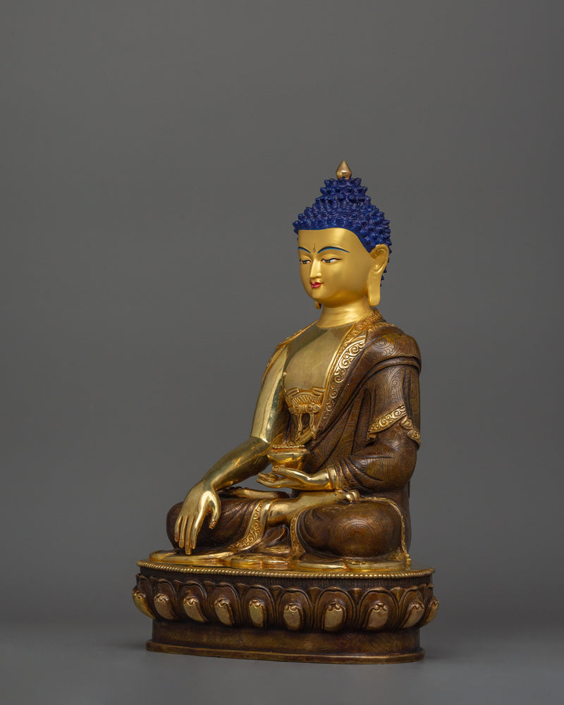 First Buddha of Enlightenment | 24k Gold-Gilded Shakyamuni Buddha