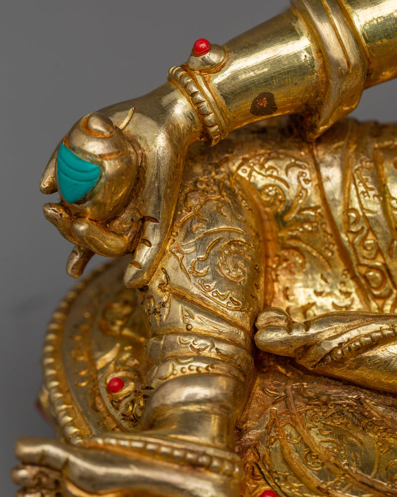 Traditional Statue of Dzambhala | The Guardian of Material and Spiritual Wealth