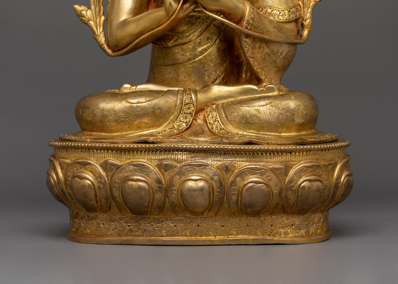 Himalayan Statue Set of Tsongkhapa | The Embodiment of Compassion and Wisdom