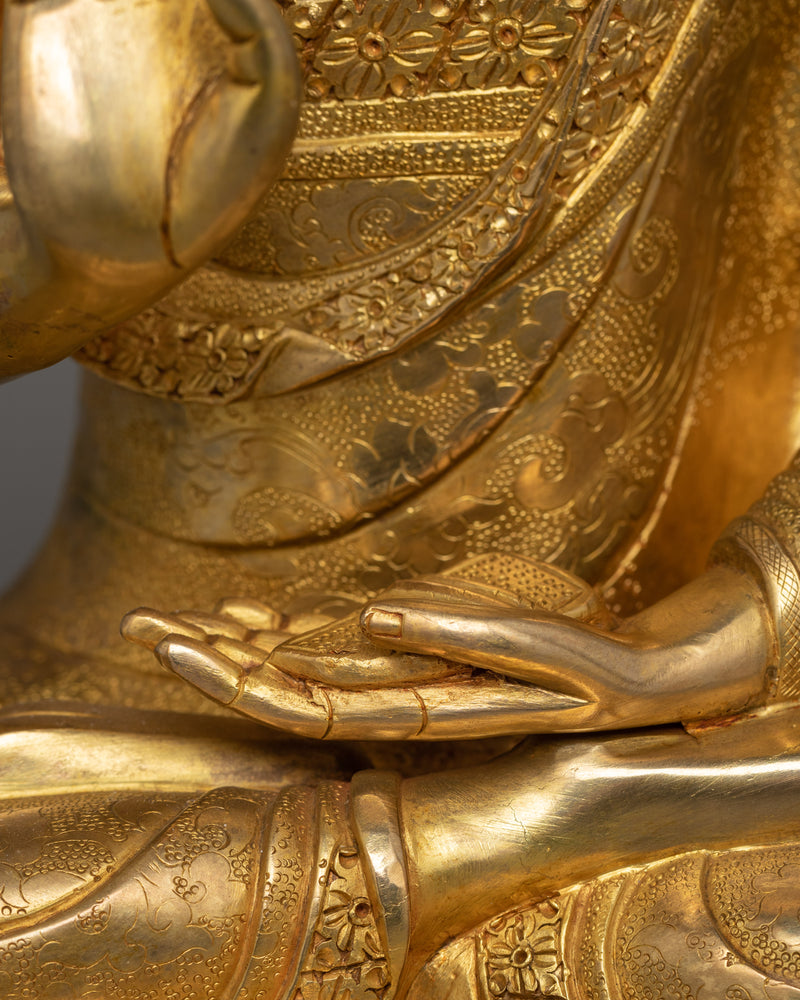 Himalayan Statue Set of Tsongkhapa | The Embodiment of Compassion and Wisdom