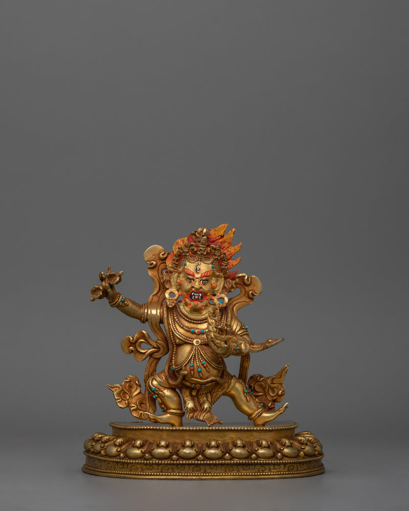 Thunderbolt Holder Vajrapani | Gold Gilded Art