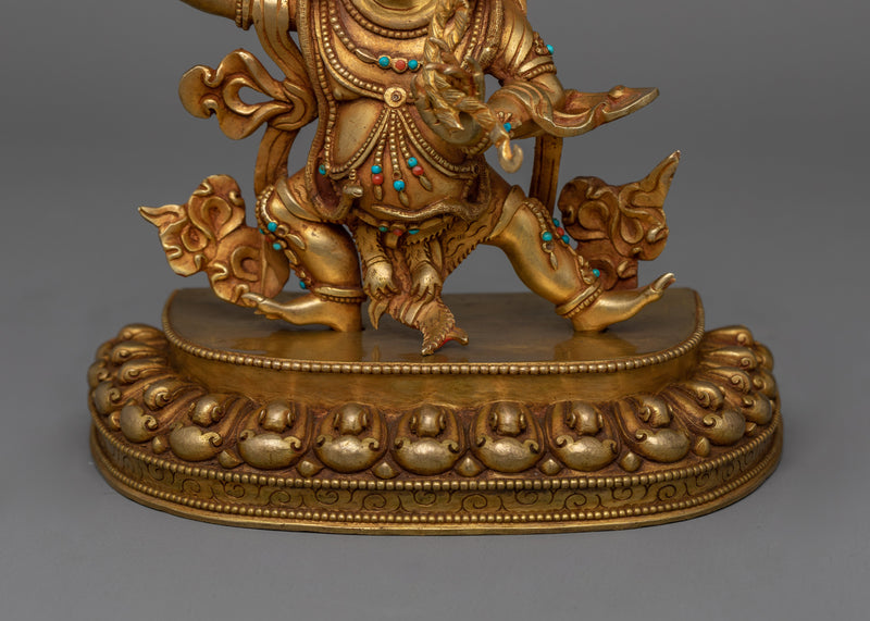 Thunderbolt Holder Vajrapani | Gold Gilded Art