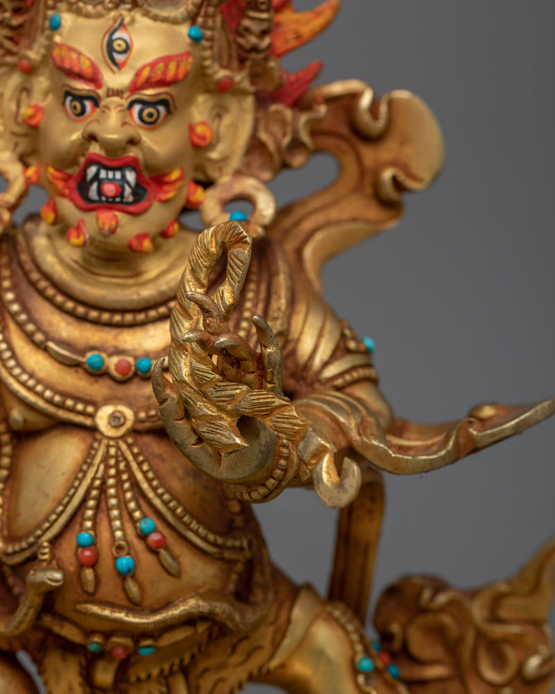 Thunderbolt Holder Vajrapani | Gold Gilded Art