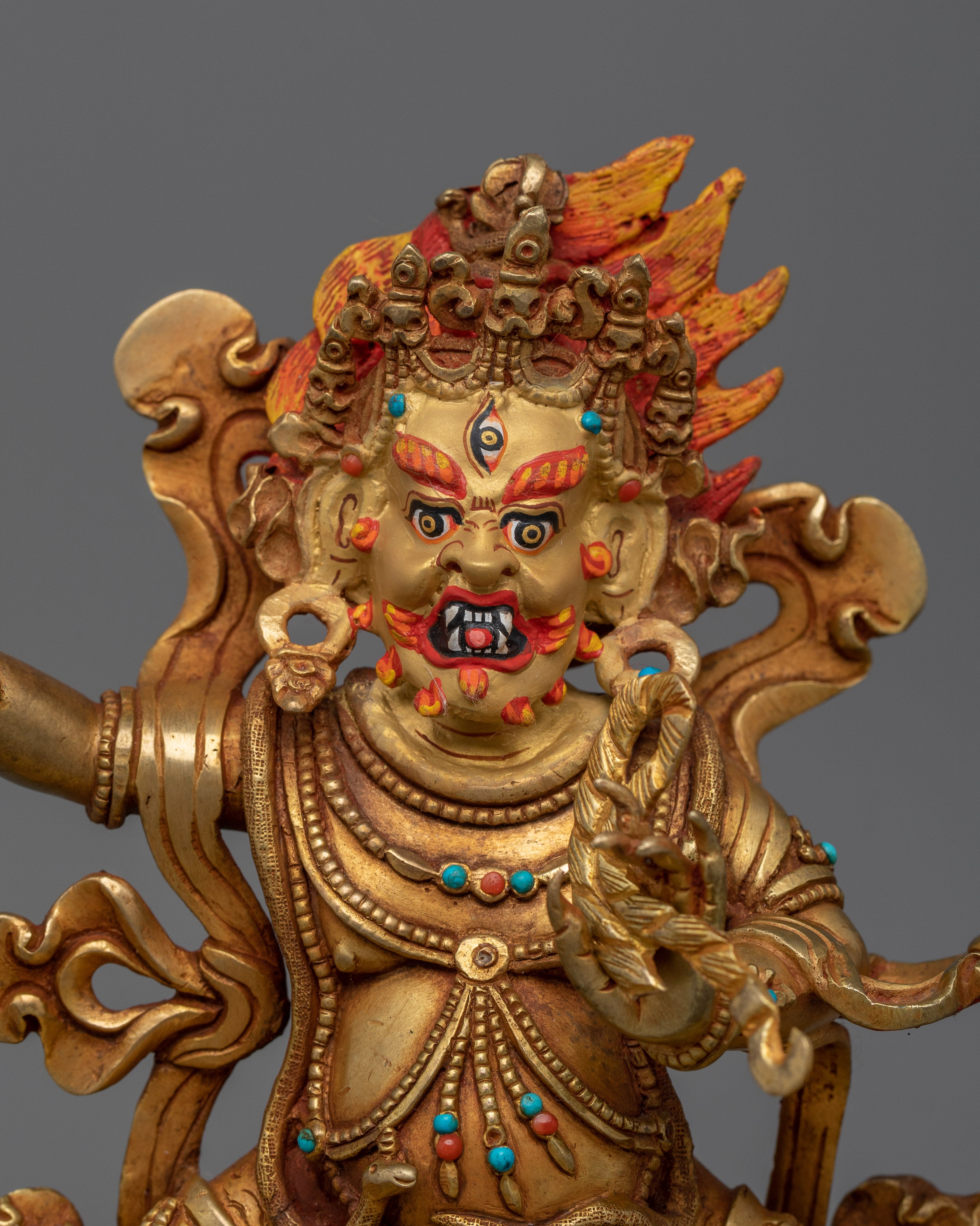 Thunderbolt Holder Vajrapani | Gold Gilded Art