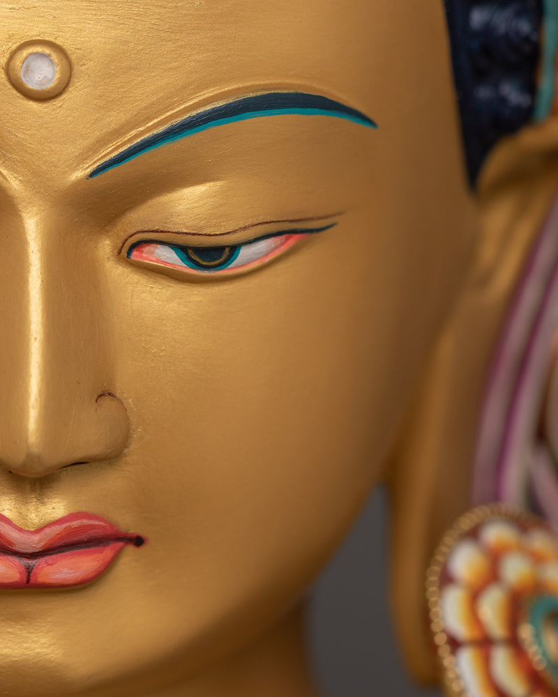 Royal Shakyamuni Buddha with Beautiful Crown | Divine Wisdom Symbol
