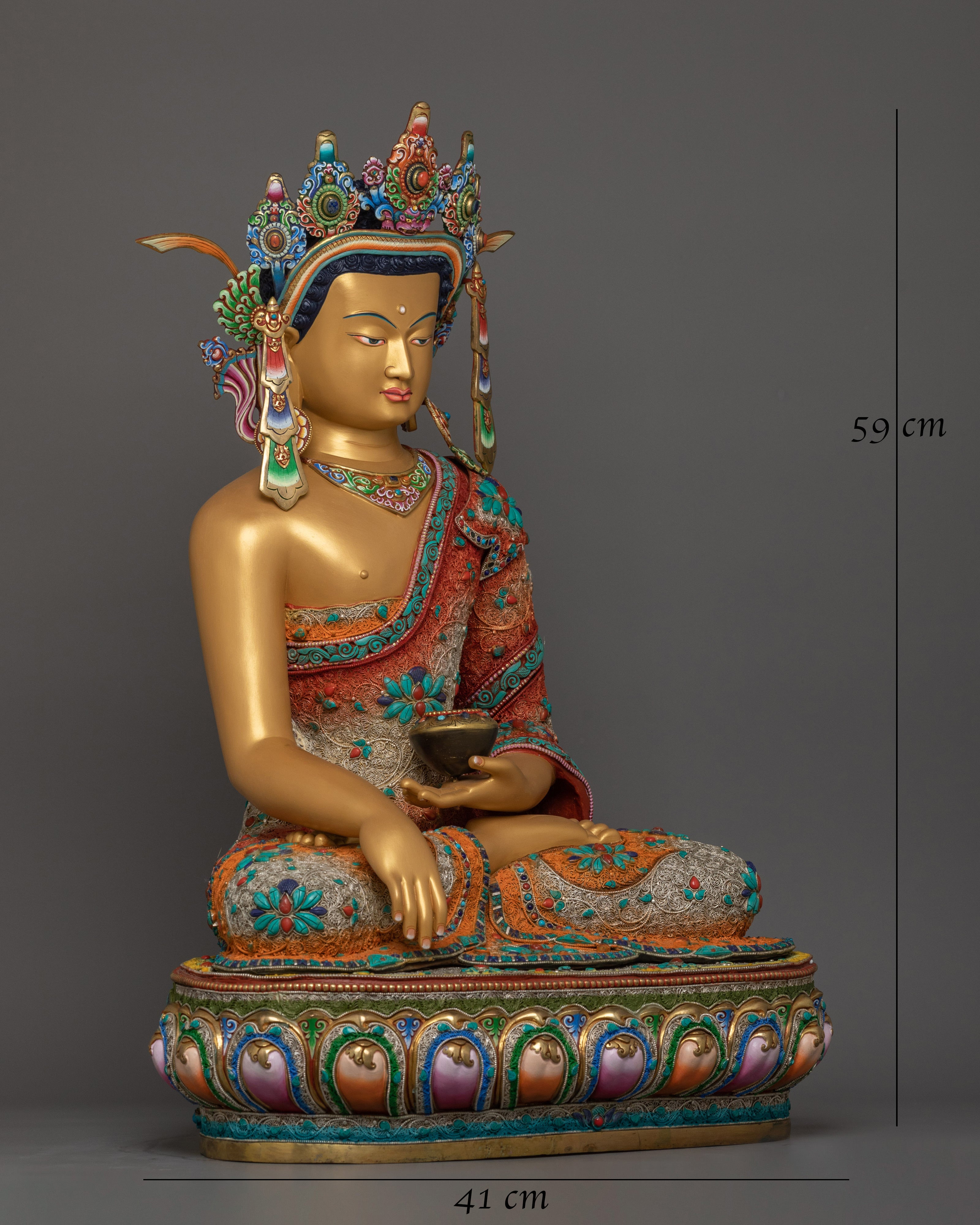 Royal Shakyamuni Buddha with Beautiful Crown