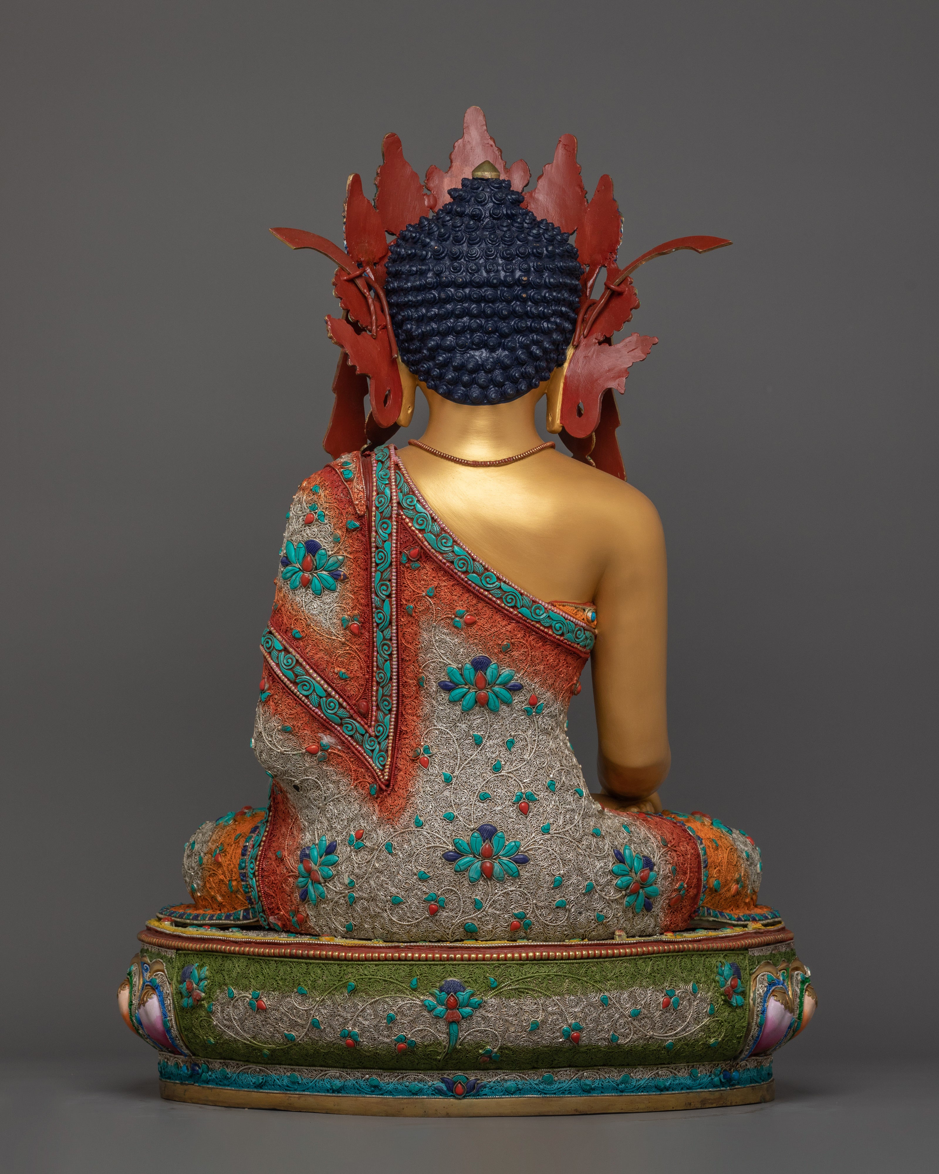 Royal Shakyamuni Buddha with Beautiful Crown | Divine Wisdom Symbol