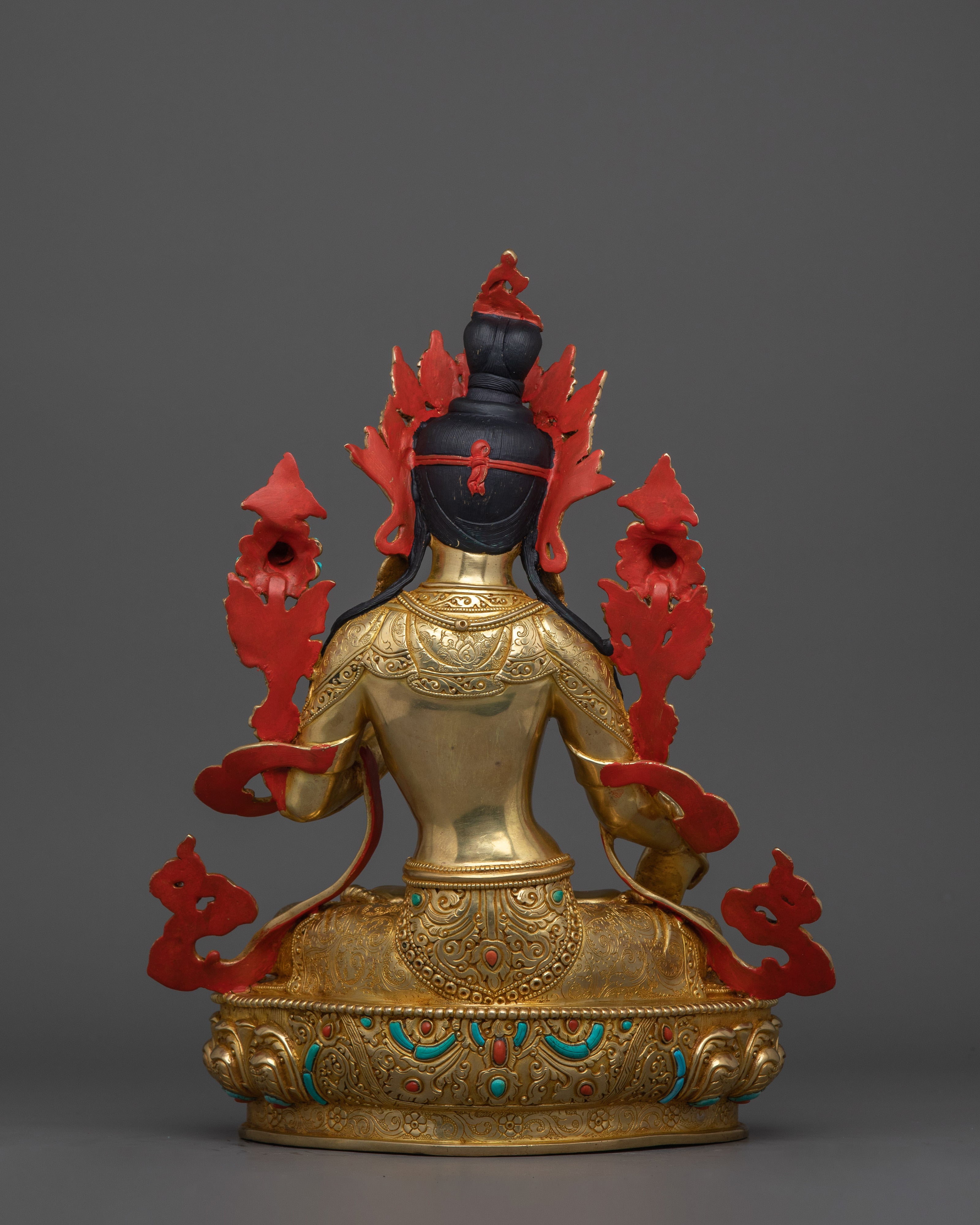 Handcrafted Goddess White Tara Statue | Tara for Longevity and Healing