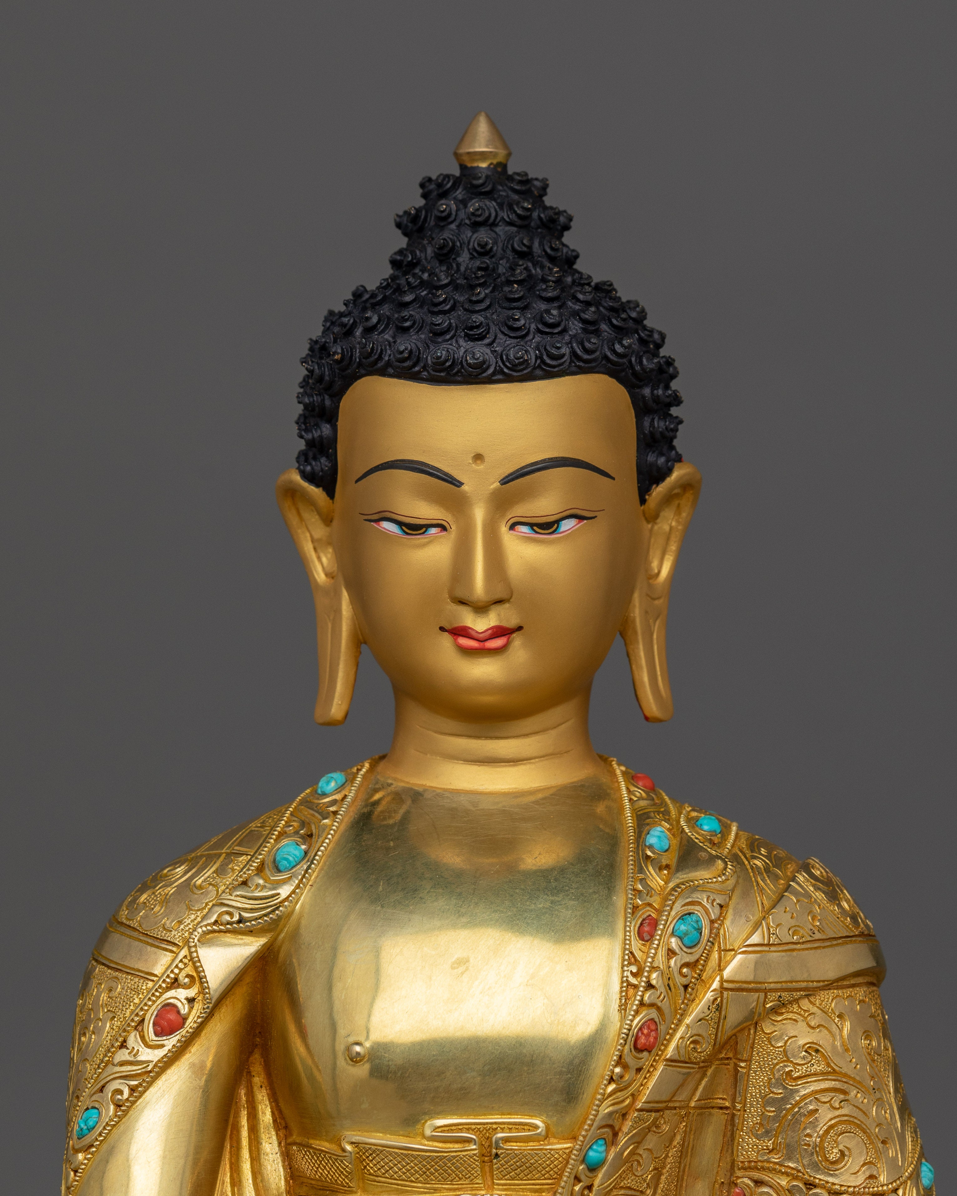Himalayan Sculpture of Shakyamuni Buddha | Handcrafted Tibetan Art