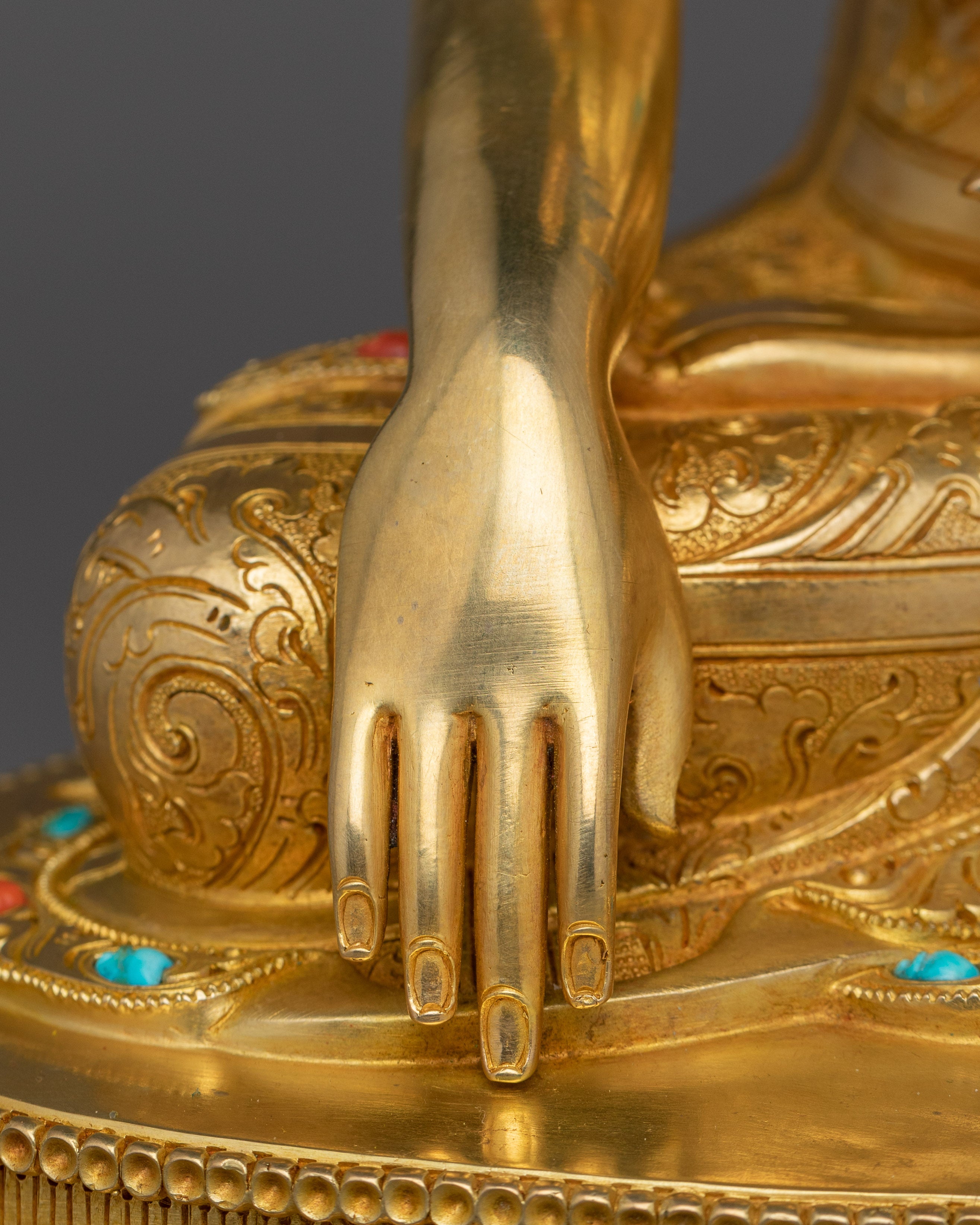 Himalayan Sculpture of Shakyamuni Buddha | Handcrafted Tibetan Art