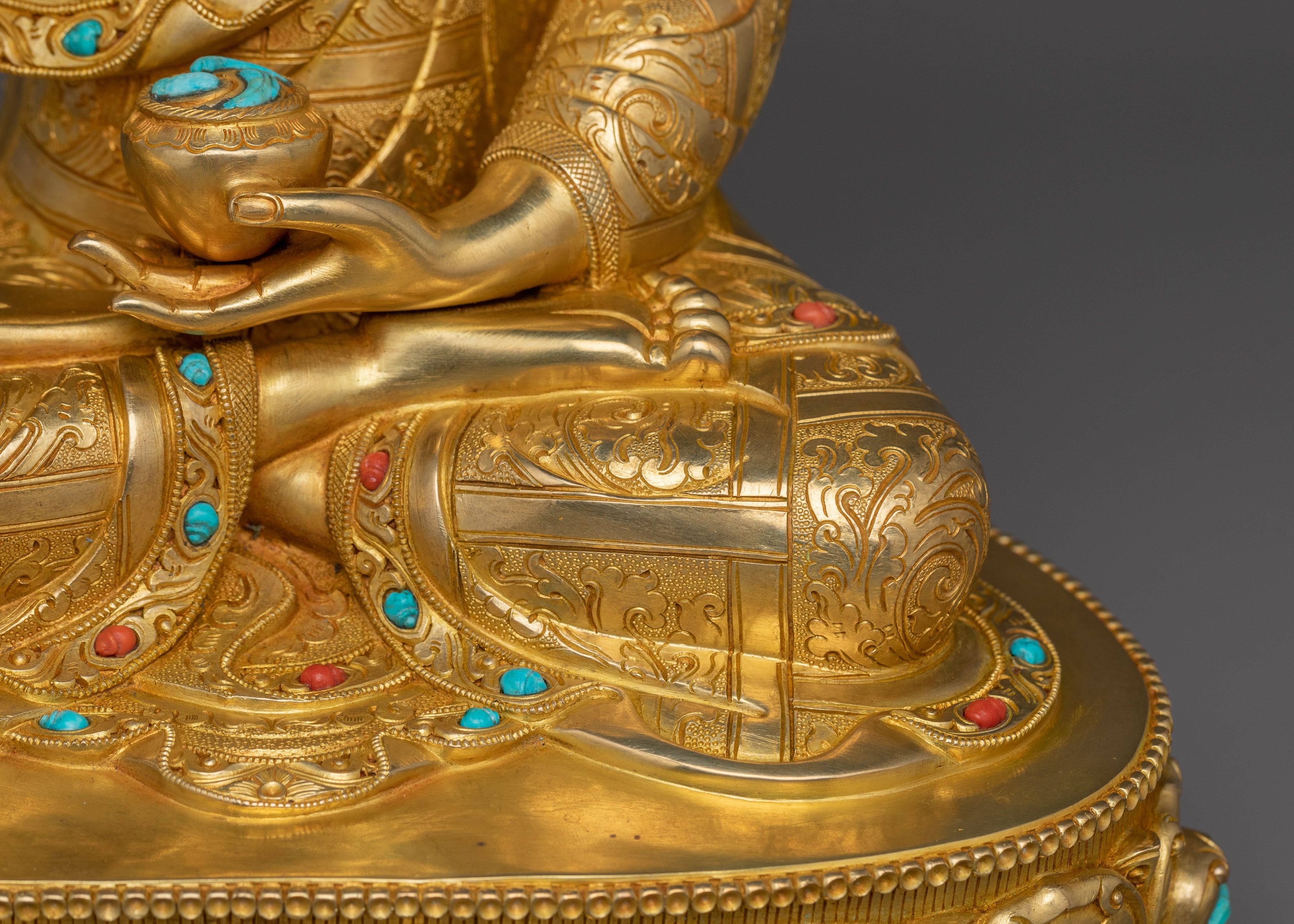 Himalayan Sculpture of Shakyamuni Buddha | Handcrafted Tibetan Art