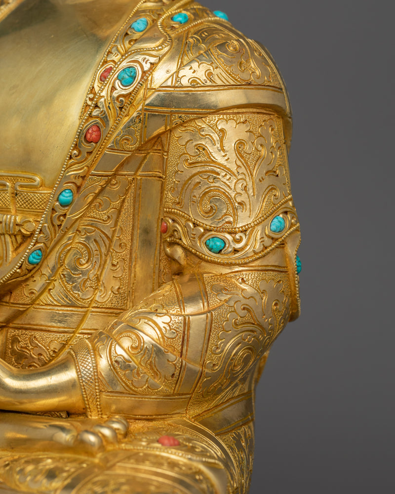 Himalayan Sculpture of Shakyamuni Buddha | Handcrafted Tibetan Art