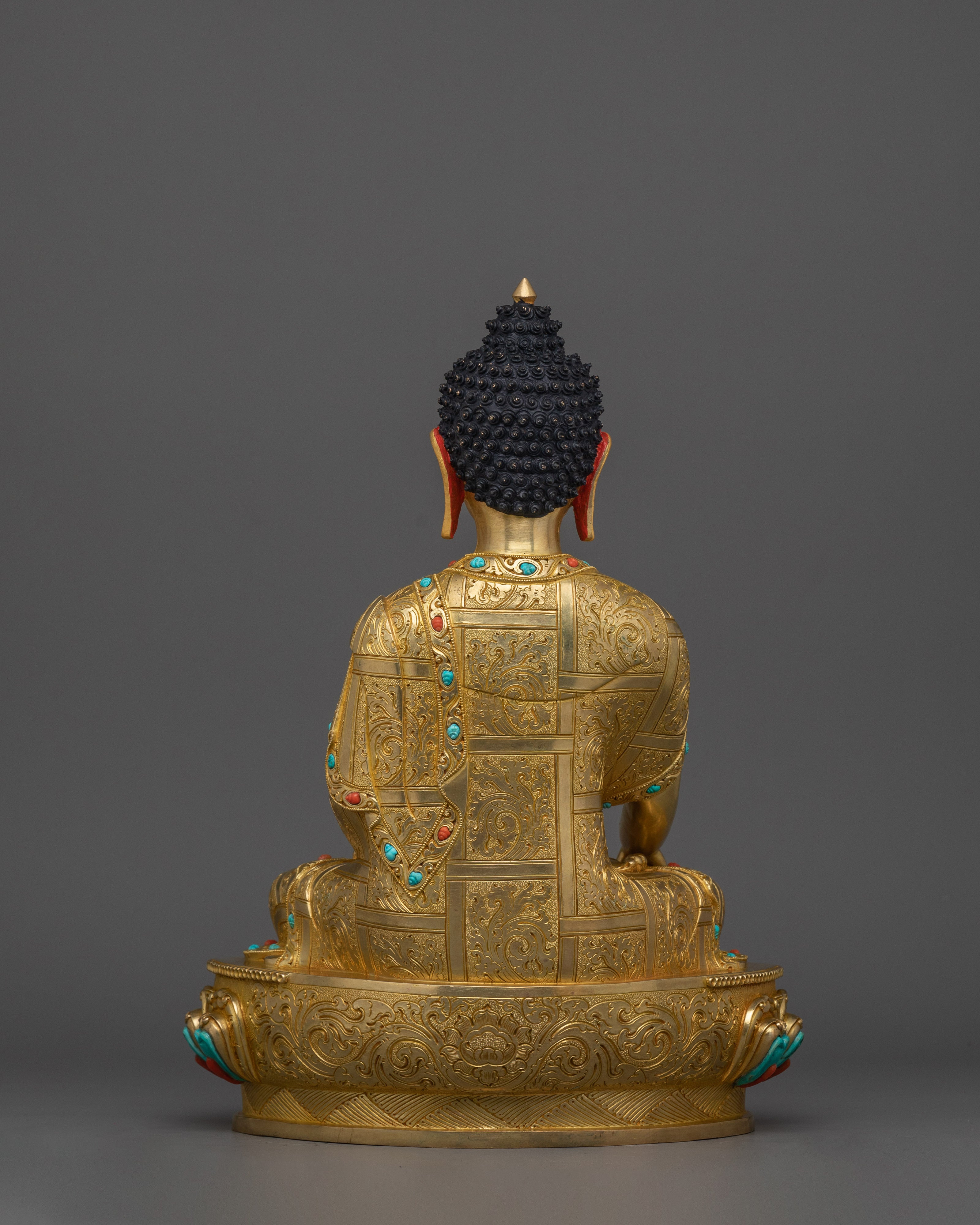 Himalayan Sculpture of Shakyamuni Buddha | Handcrafted Tibetan Art