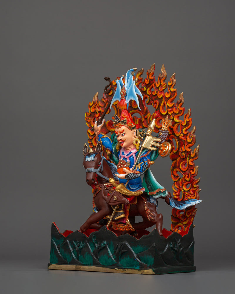 King Gesar Handmade Statue | Guardian of the Sacred Land