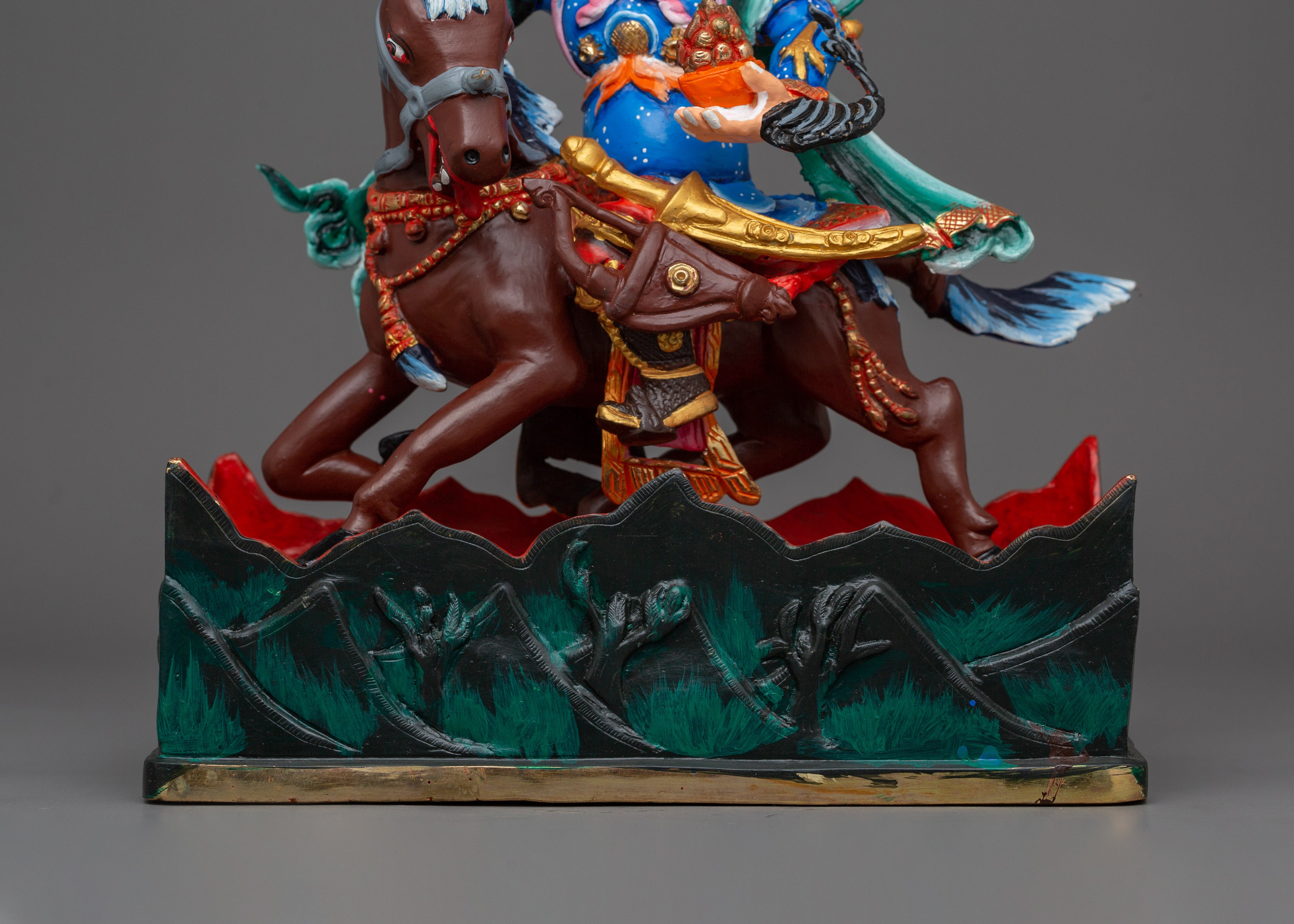 King Gesar Handmade Statue | Guardian of the Sacred Land