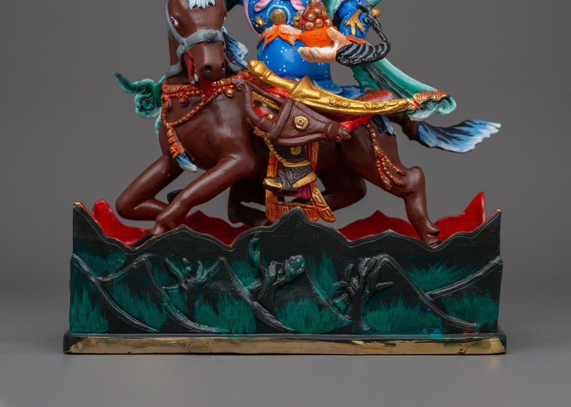 King Gesar Handmade Statue | Guardian of the Sacred Land