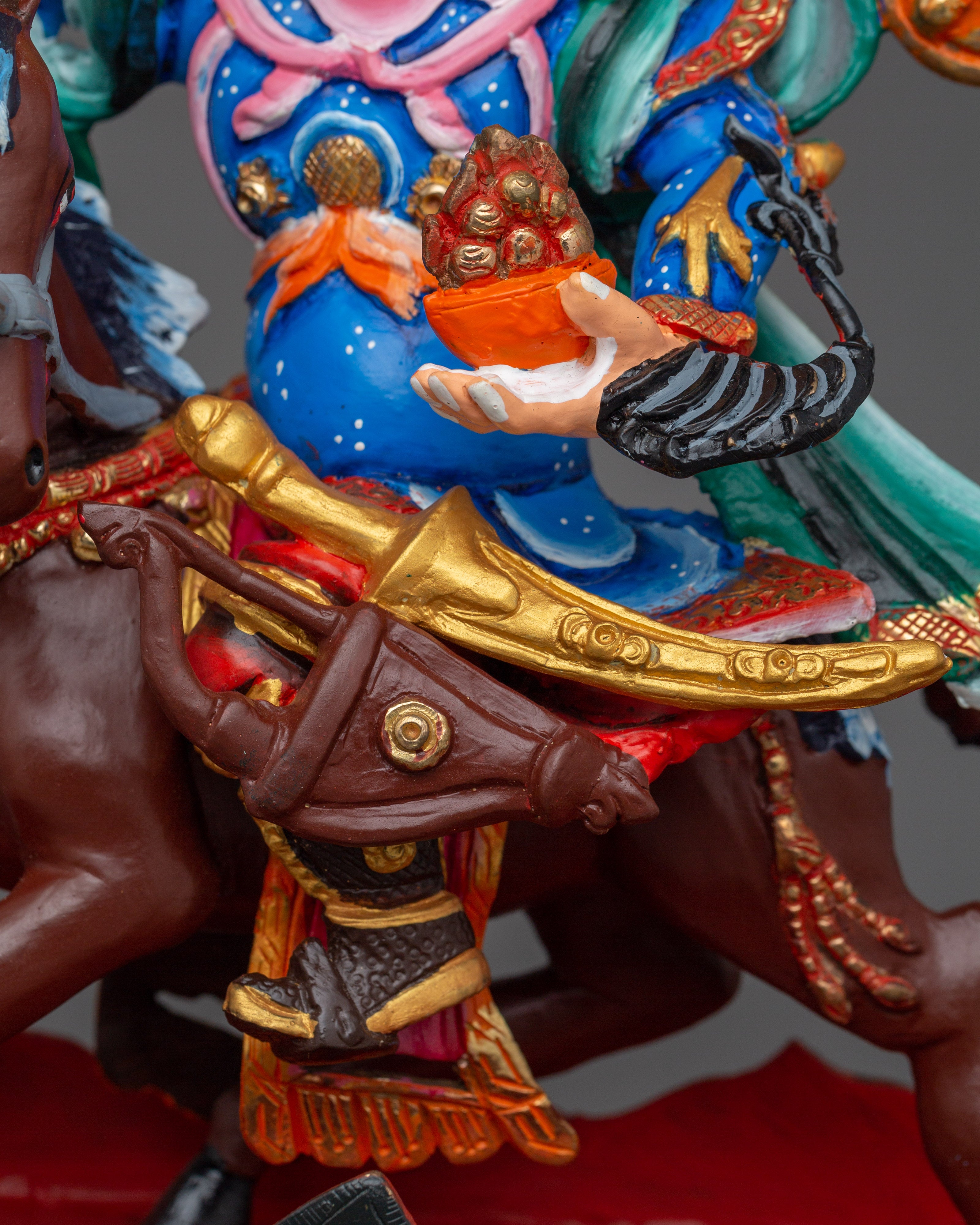 King Gesar Handmade Statue | Guardian of the Sacred Land