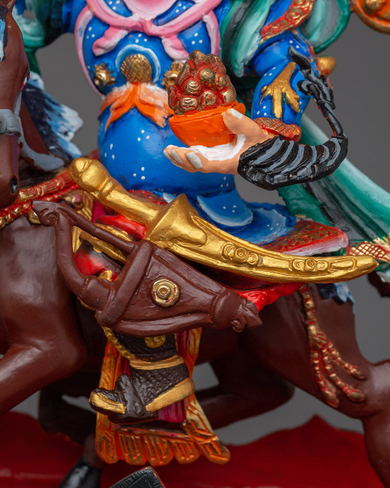 King Gesar Handmade Statue | Guardian of the Sacred Land