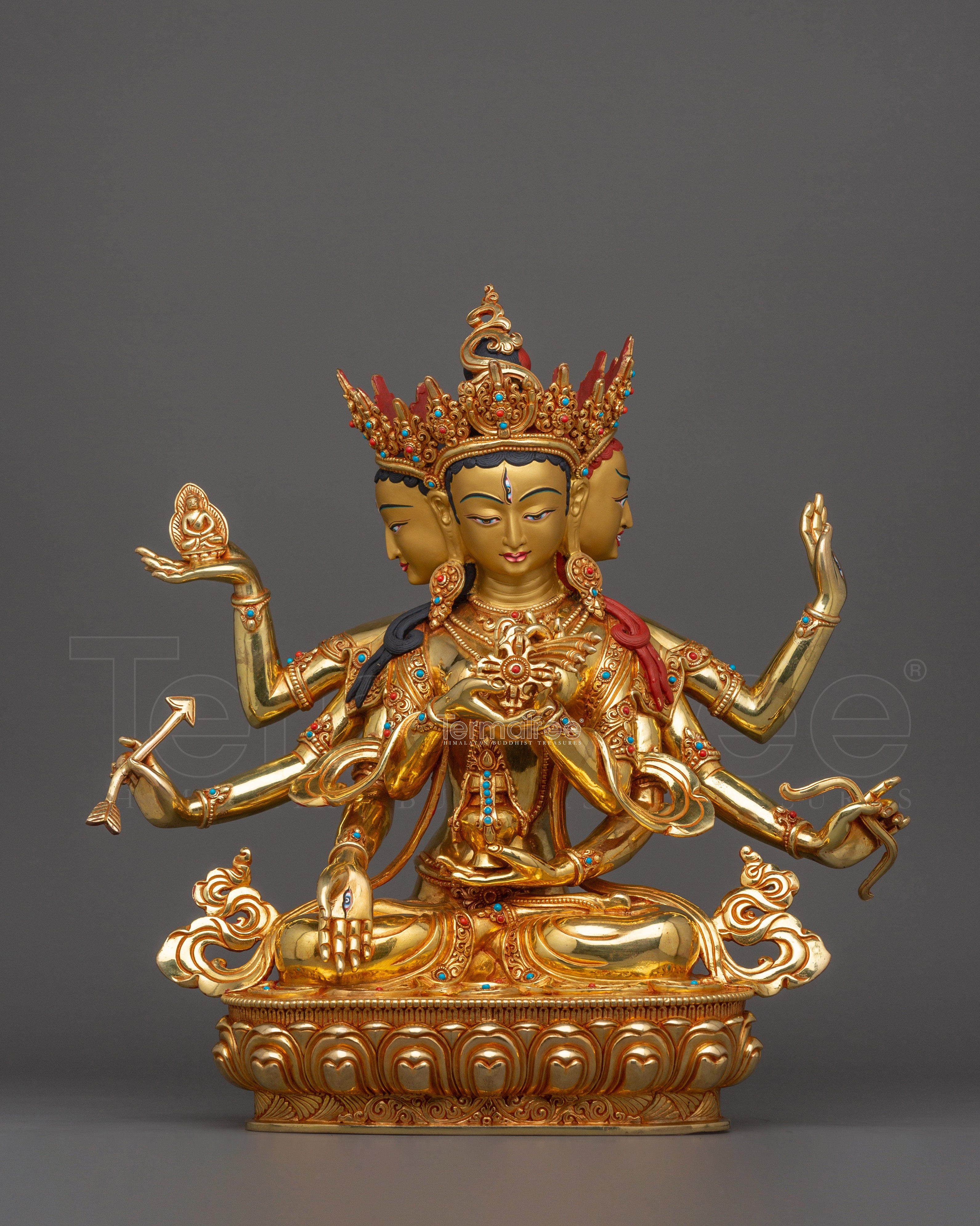 Handmade Sculpture of Namgyalma | The Compassionate Goddess of Longevity