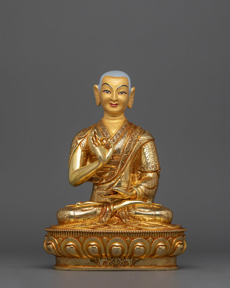 Tibetan Sculpture of Tsongkhapa Set | Tsongkhapa with Two Disciples