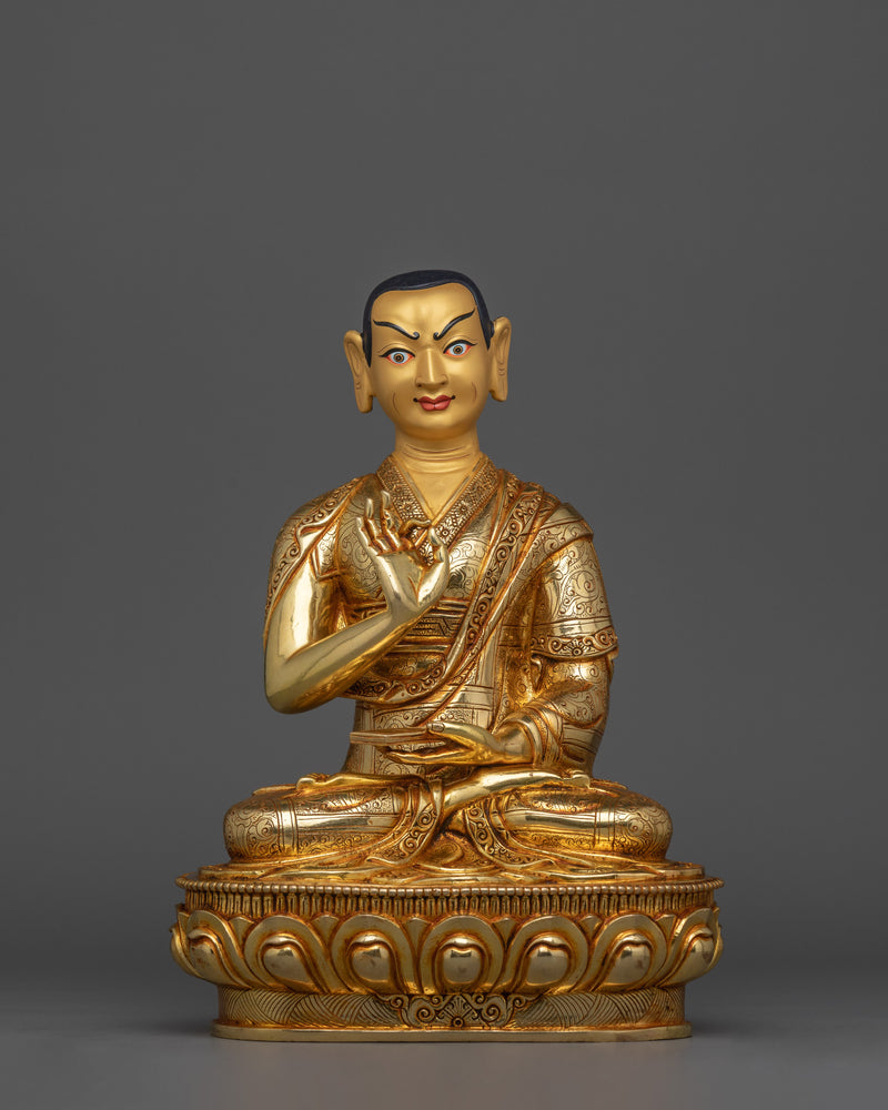 Tibetan Sculpture of Tsongkhapa Set | Tsongkhapa with Two Disciples