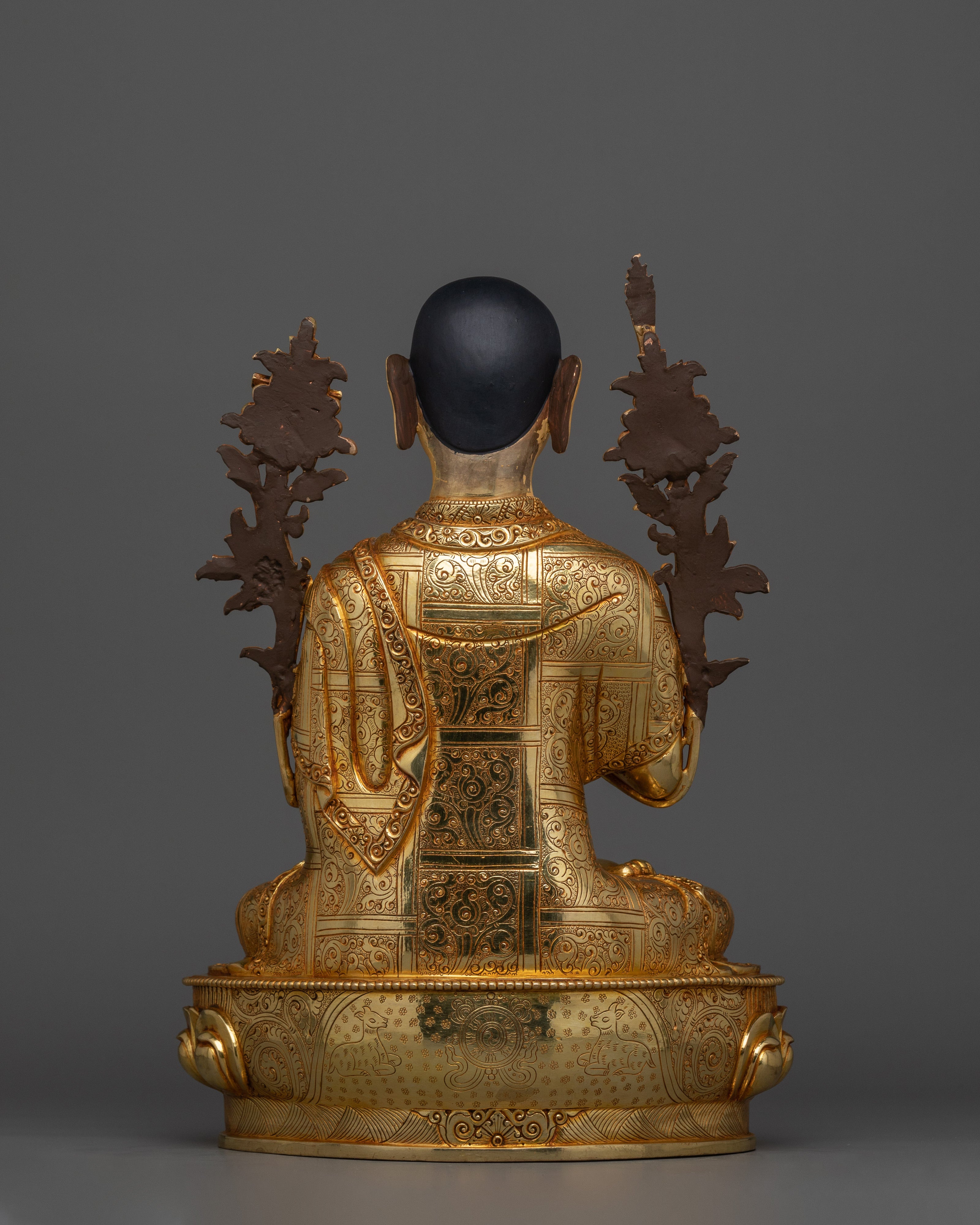 Tibetan Sculpture of Tsongkhapa Set | Tsongkhapa with Two Disciples