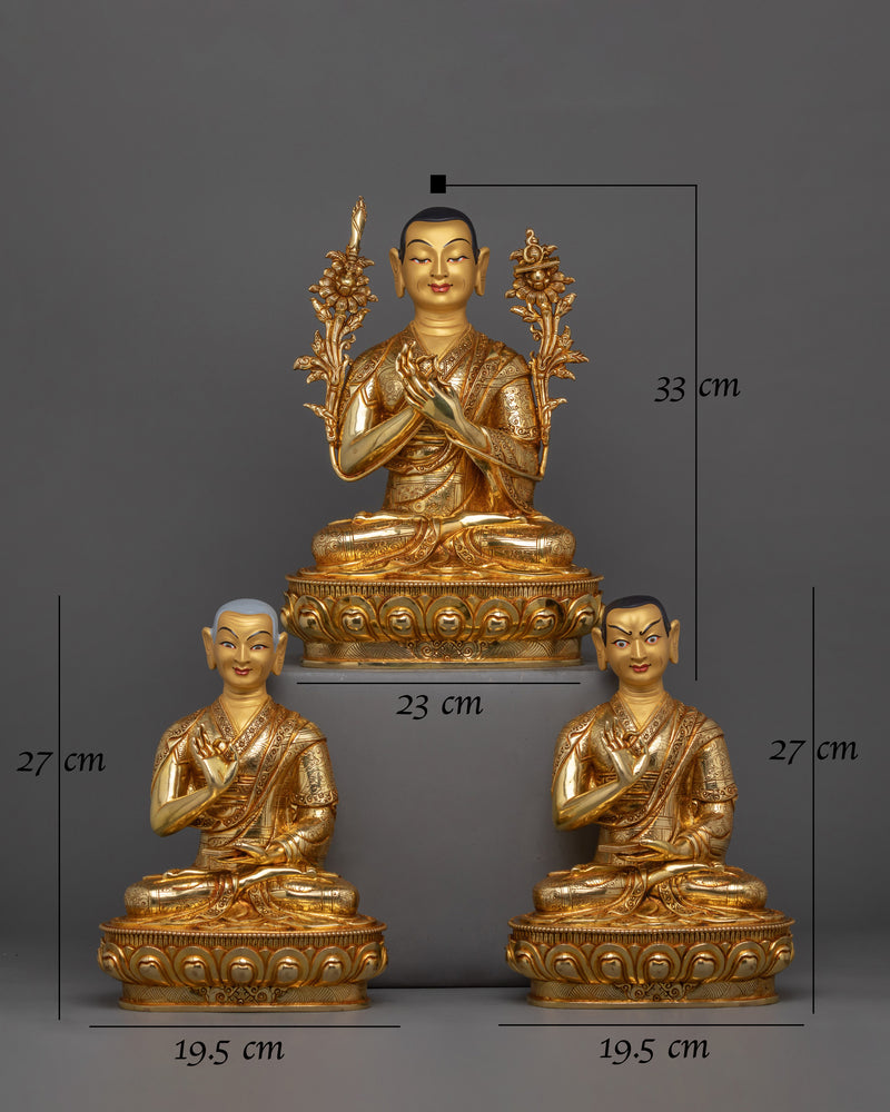 tibetan-sculpture-of-tsongkhapa-set