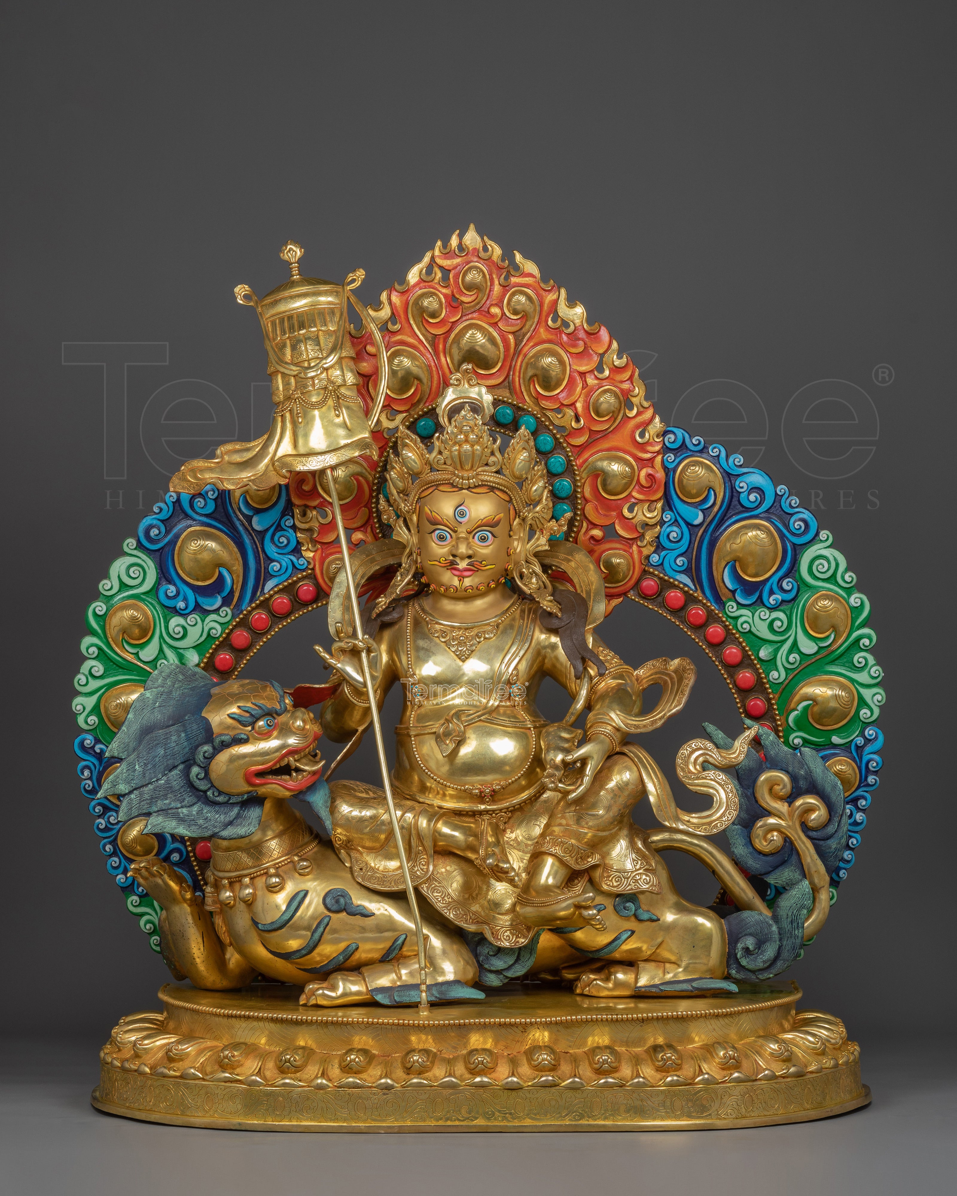 Handcrafted Tibetan Namtoshe Statue | Lord of Wealth