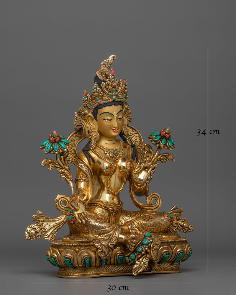 tibetan-statue-of-green-tara