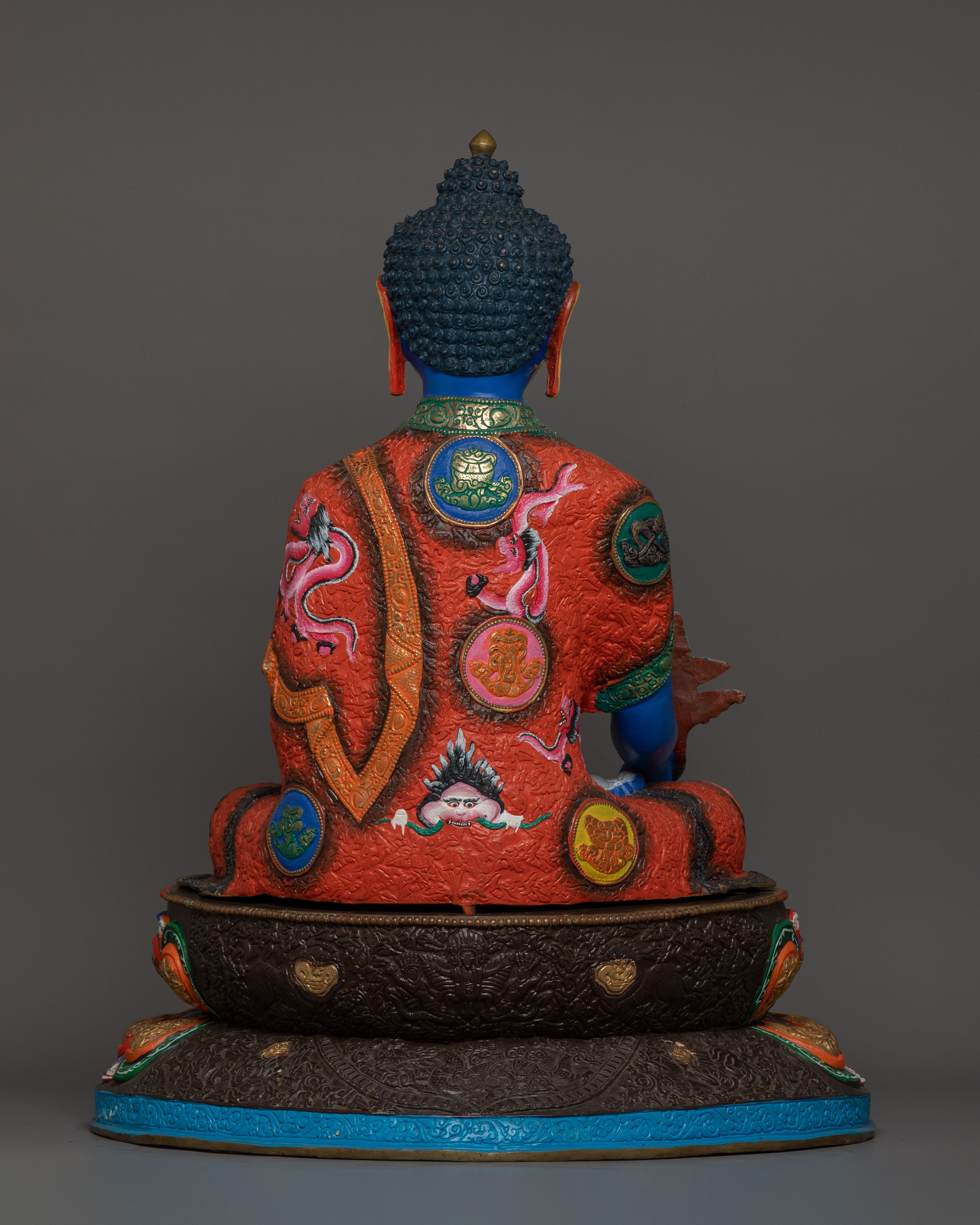 Handcrafted Statue of Medicine Buddha | Himalayan Buddhism Deity
