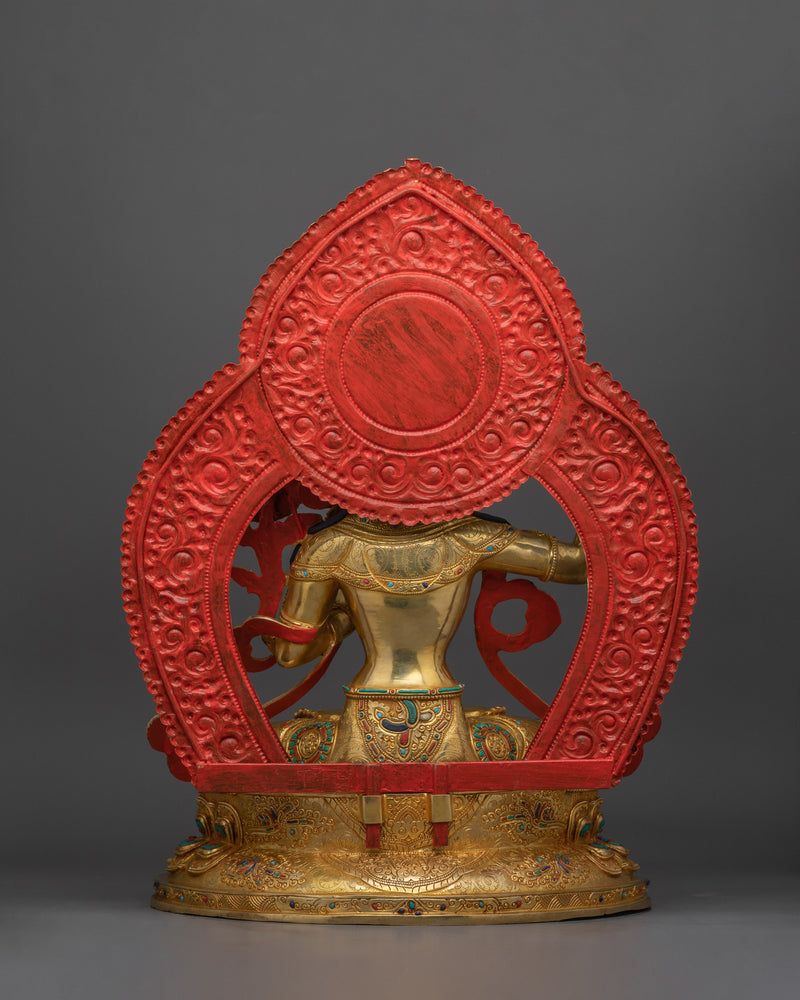 Himalayan Handmade Statue of Manjushri | Sword of Wisdom Deity
