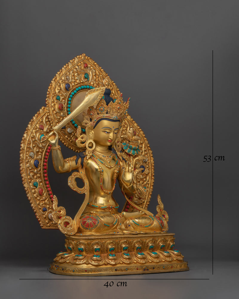 himalayan-handmade-statue-of-manjushri