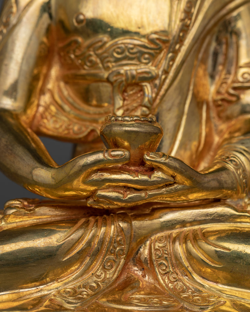 Himalayan Handmade Statue of Amitabha Buddha | Buddha of Infinite Light