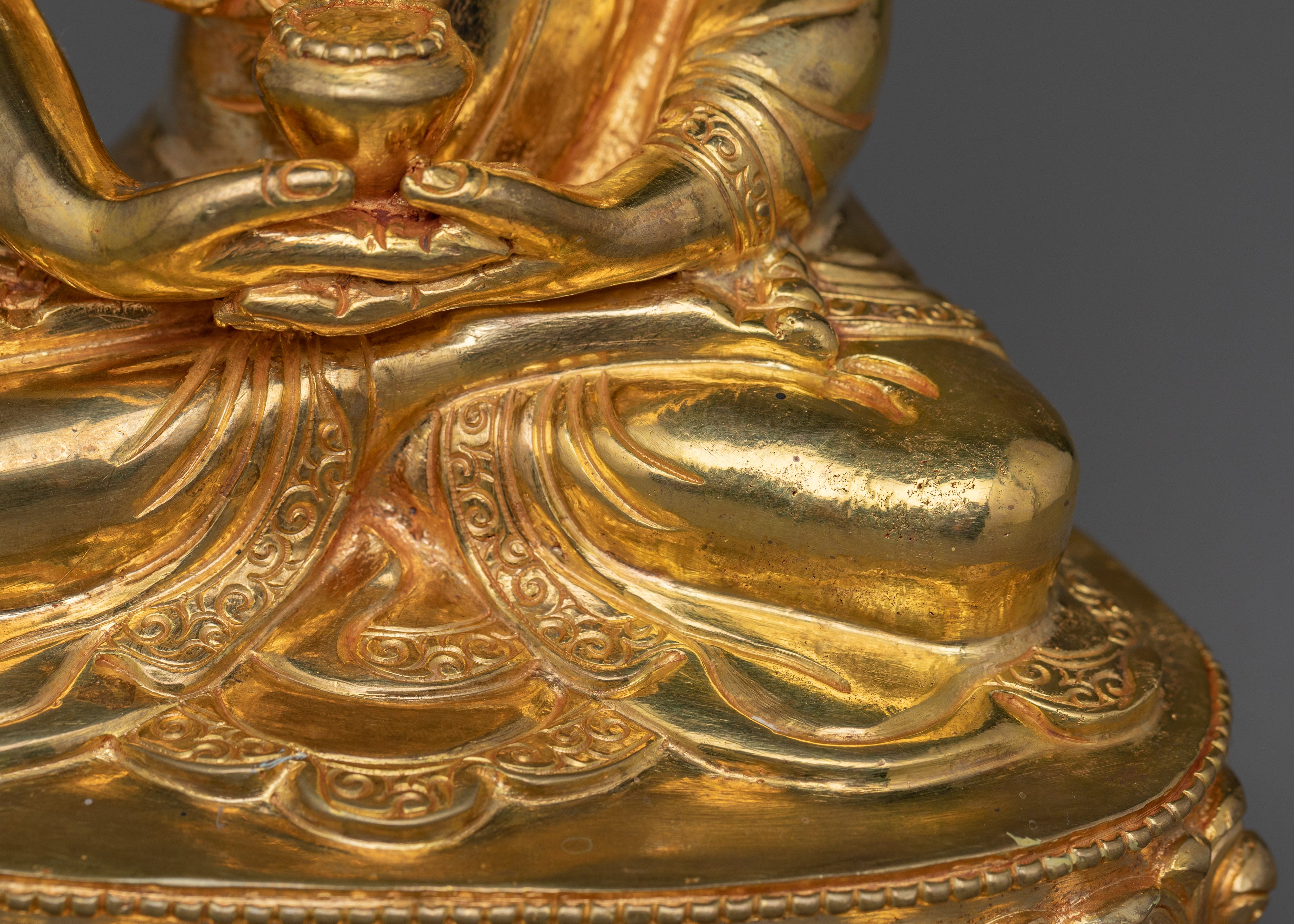 Himalayan Handmade Statue of Amitabha Buddha | Buddha of Infinite Light