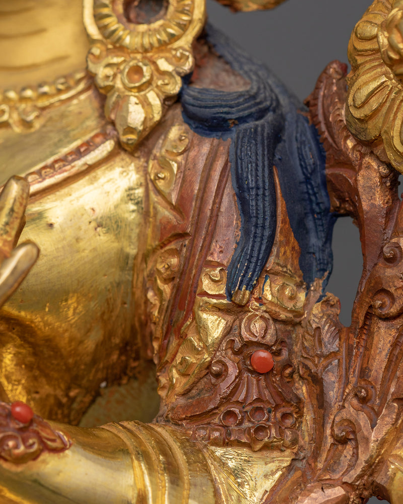 Handcrafted Himalayan Sculpture of White Tara | Goddess of Compassion