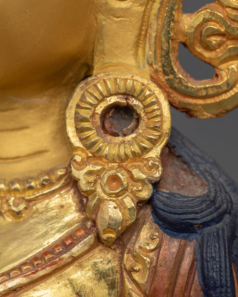 Handcrafted Himalayan Sculpture of White Tara | Goddess of Compassion