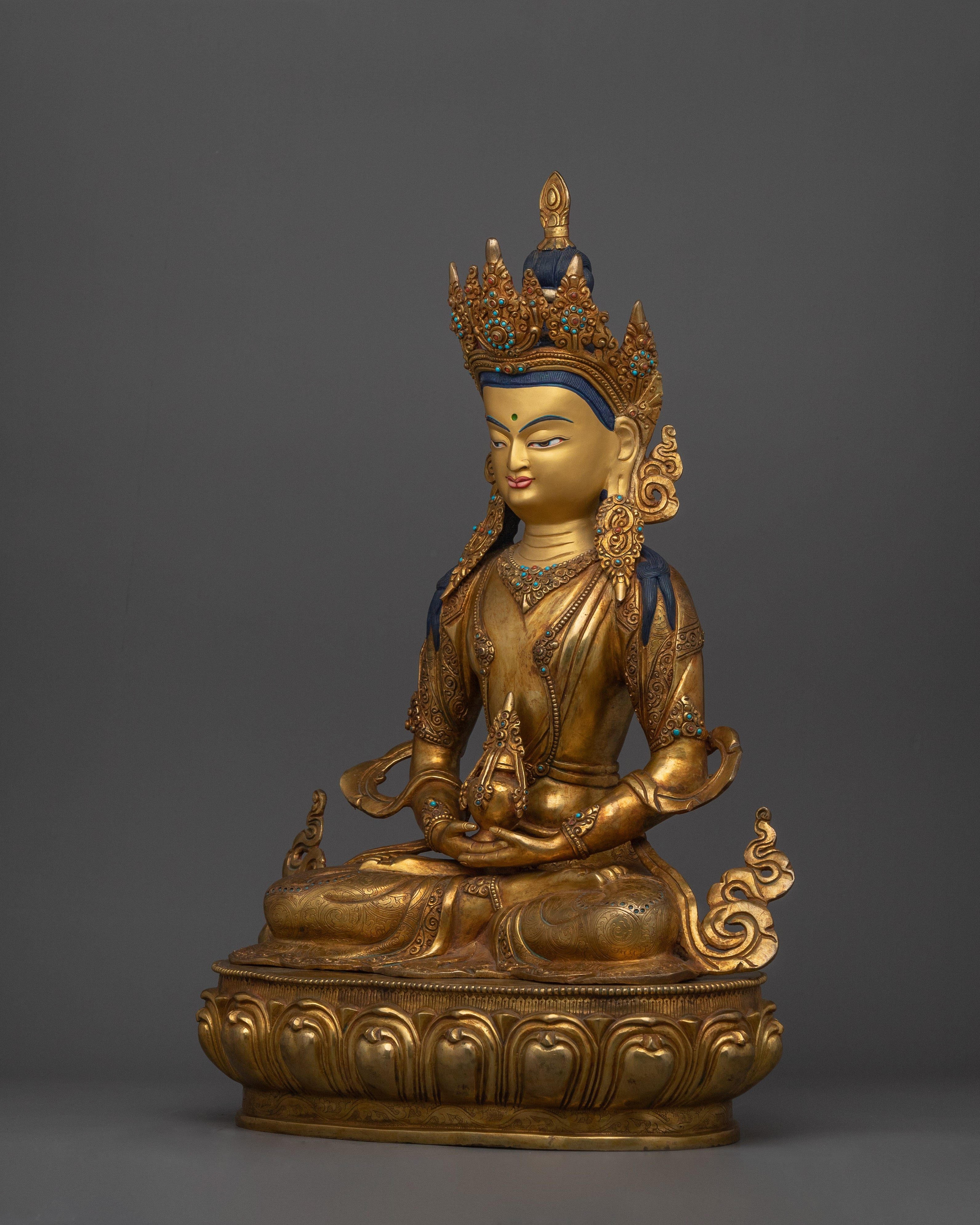 Traditional Sculpture of Amitayus | Guardian of Eternal Life and Wisdom