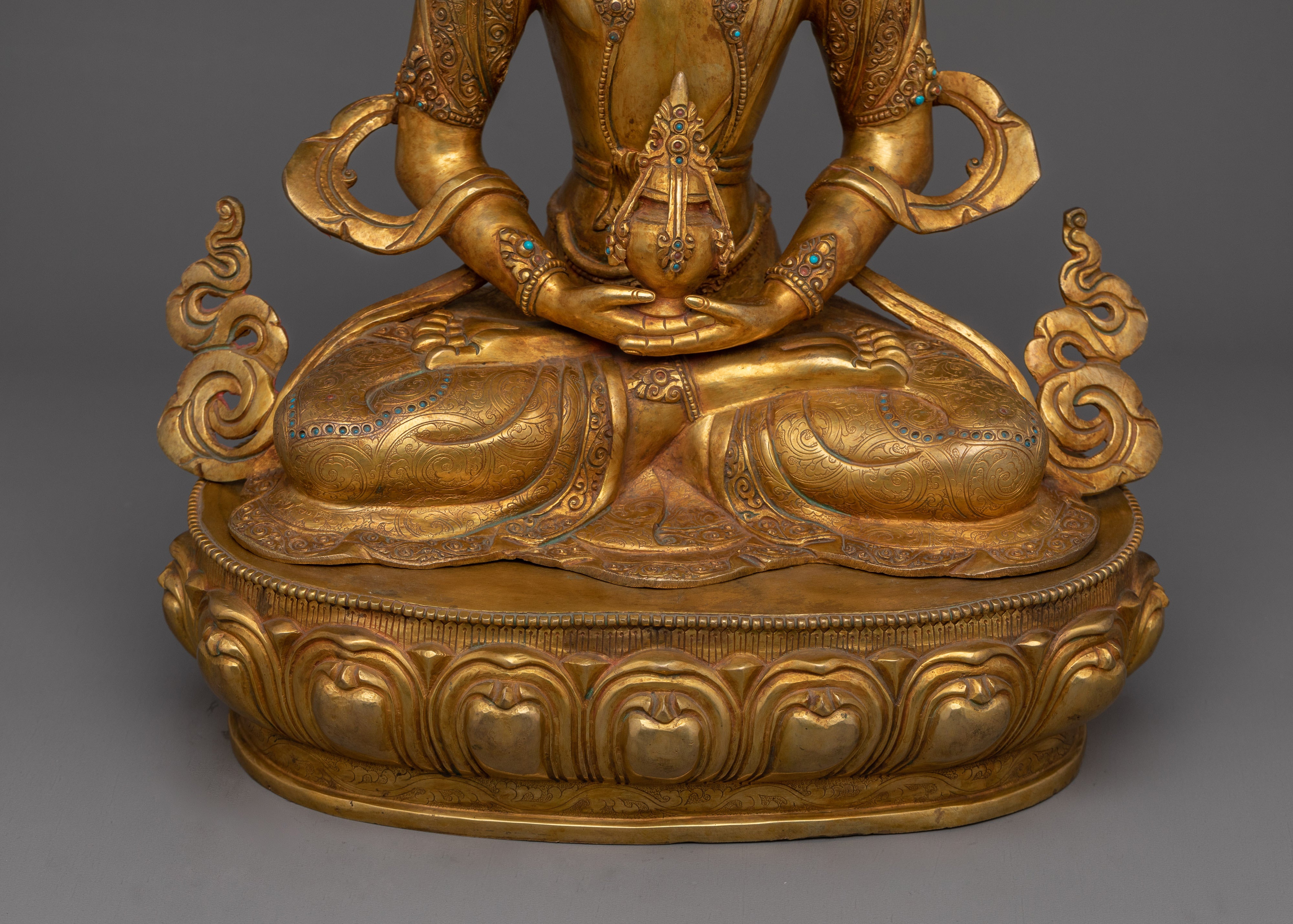 Traditional Sculpture of Amitayus | Guardian of Eternal Life and Wisdom
