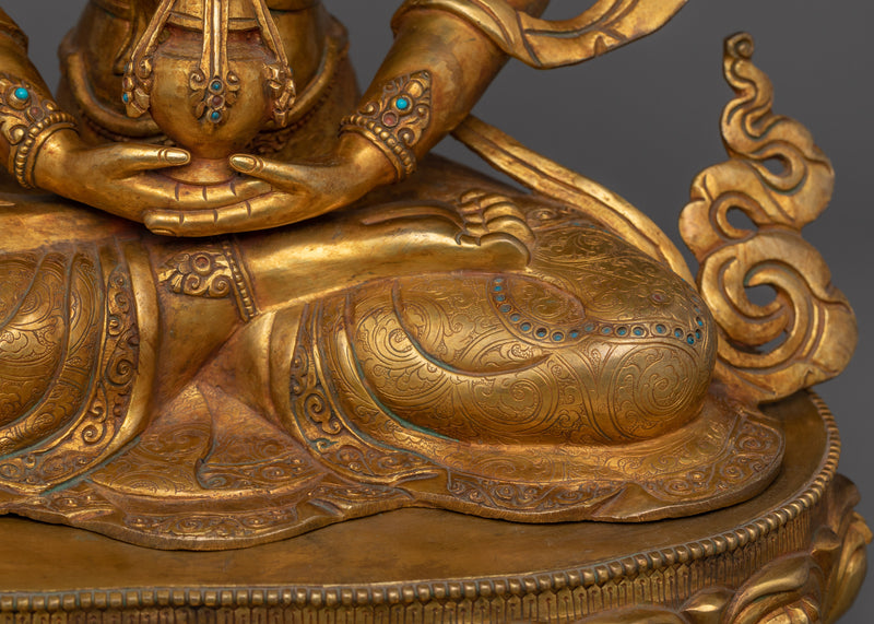 Traditional Sculpture of Amitayus | Guardian of Eternal Life and Wisdom